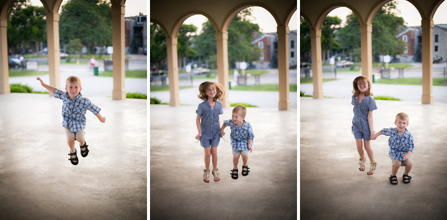children jumping