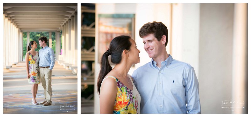 engagement session at the muny in forest park