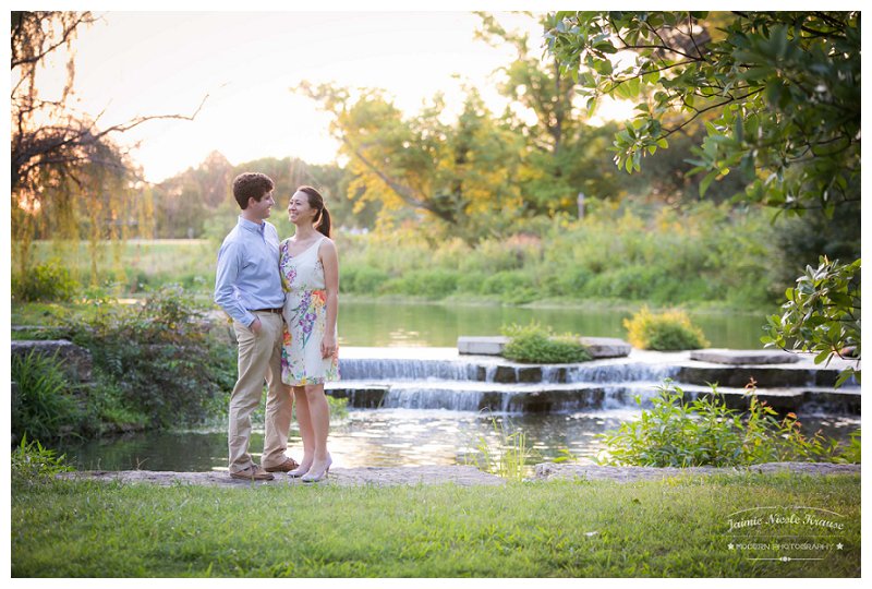 engagement session at the muny in forest park