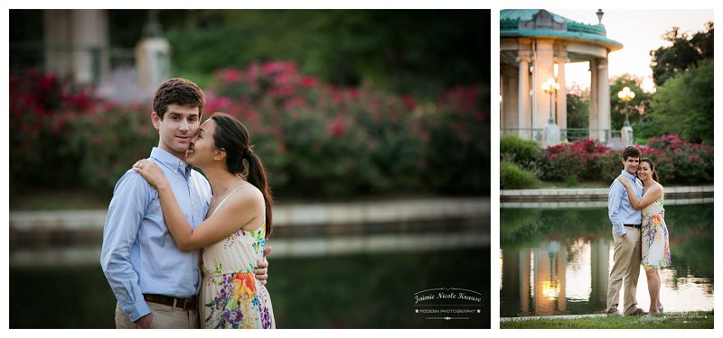 engagement session at the muny in forest park