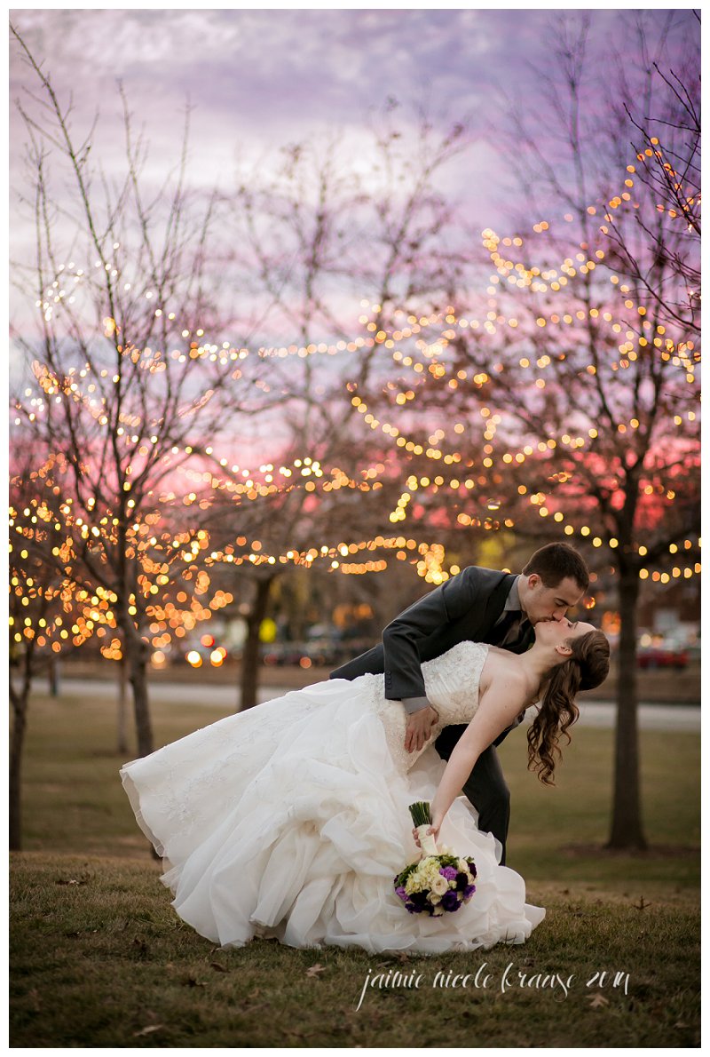 epic sunset wedding photos