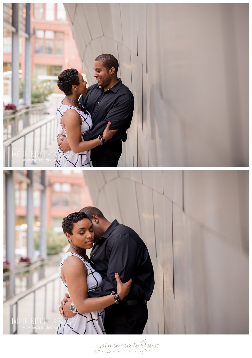 engagment photos downtown stl