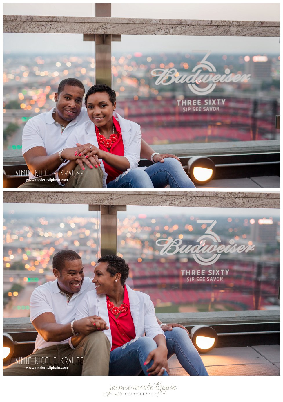 engagment photos downtown stl