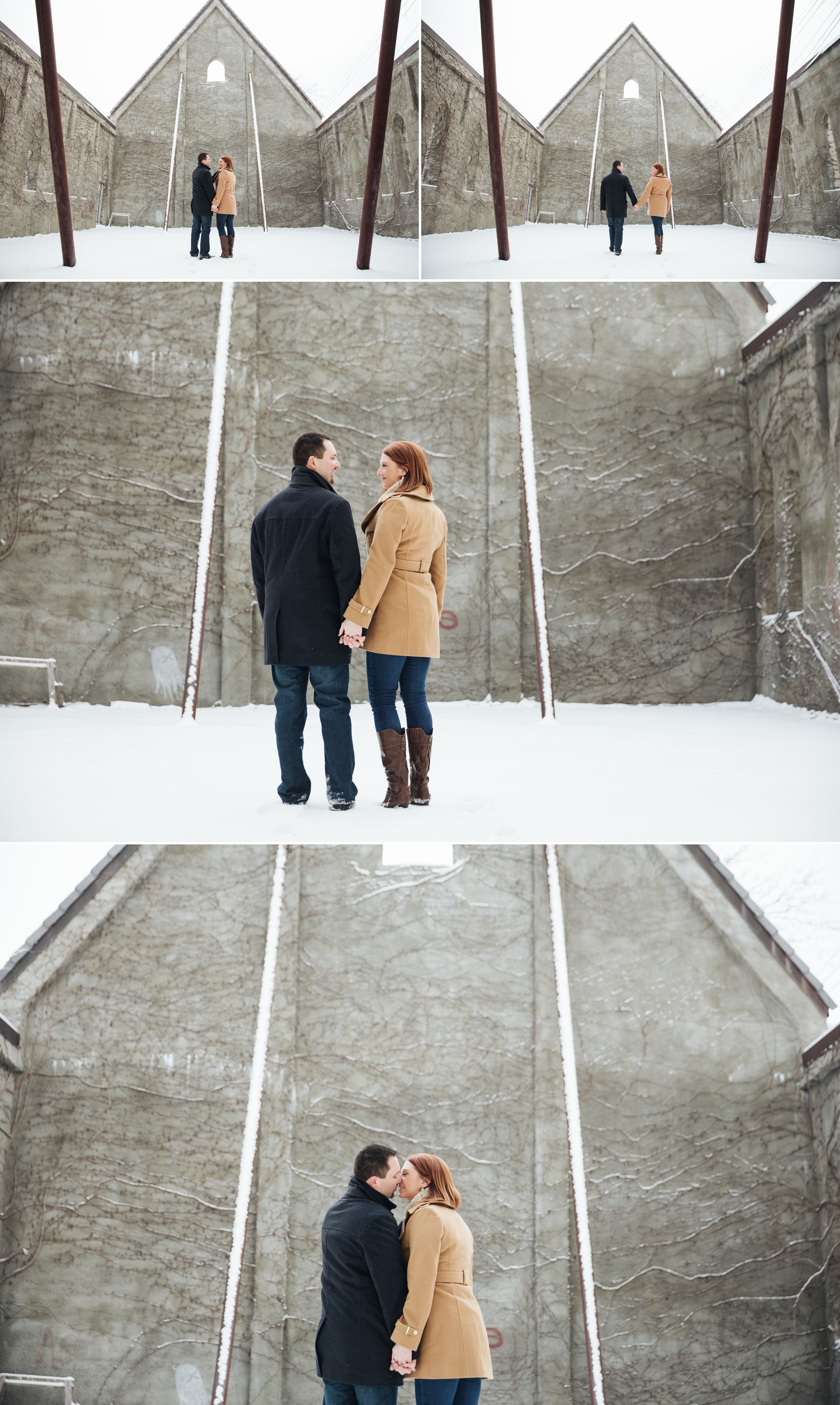 Snowy St Louis Engagement Session