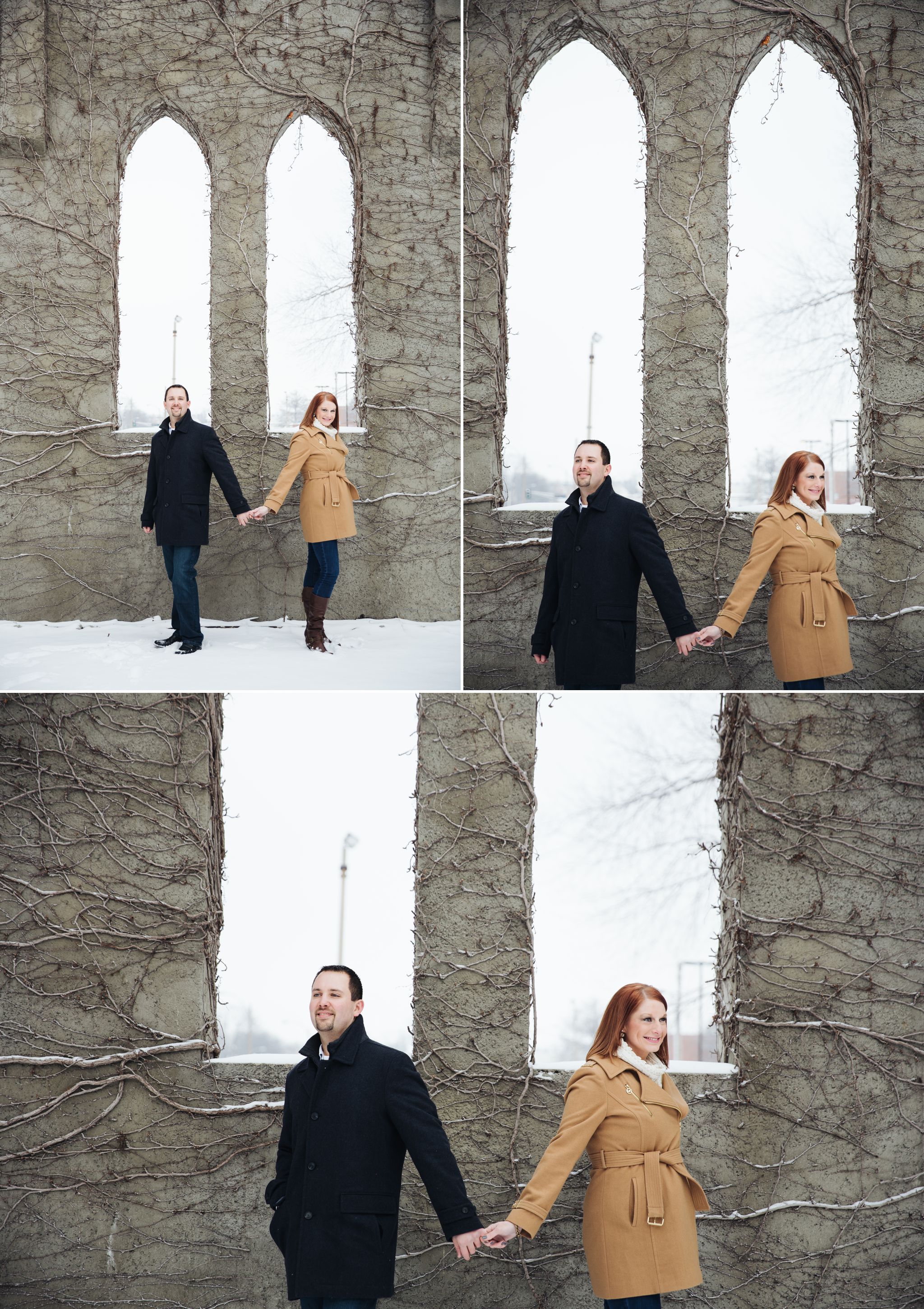 Snowy St Louis Engagement Session
