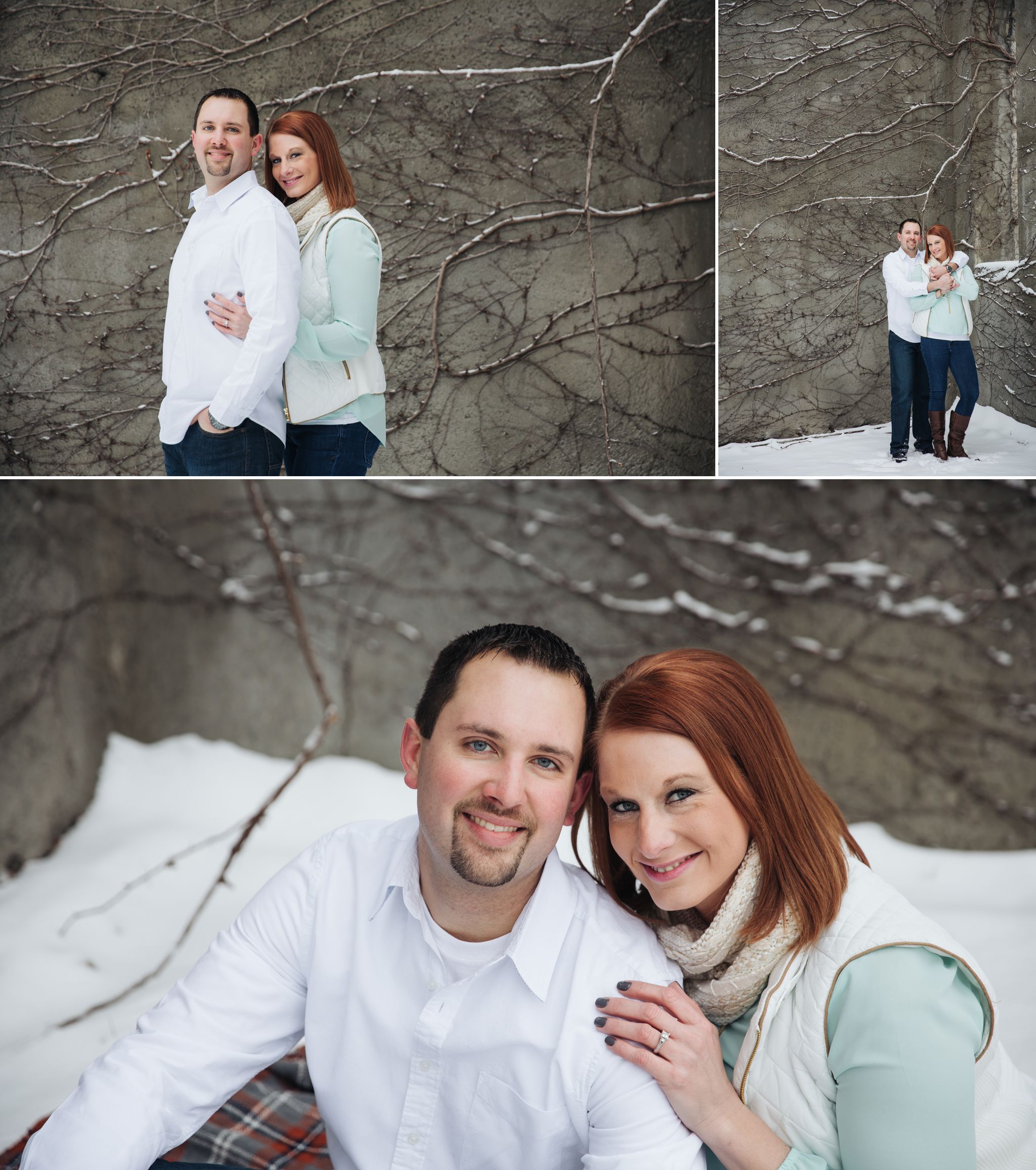 Snowy St Louis Engagement Session