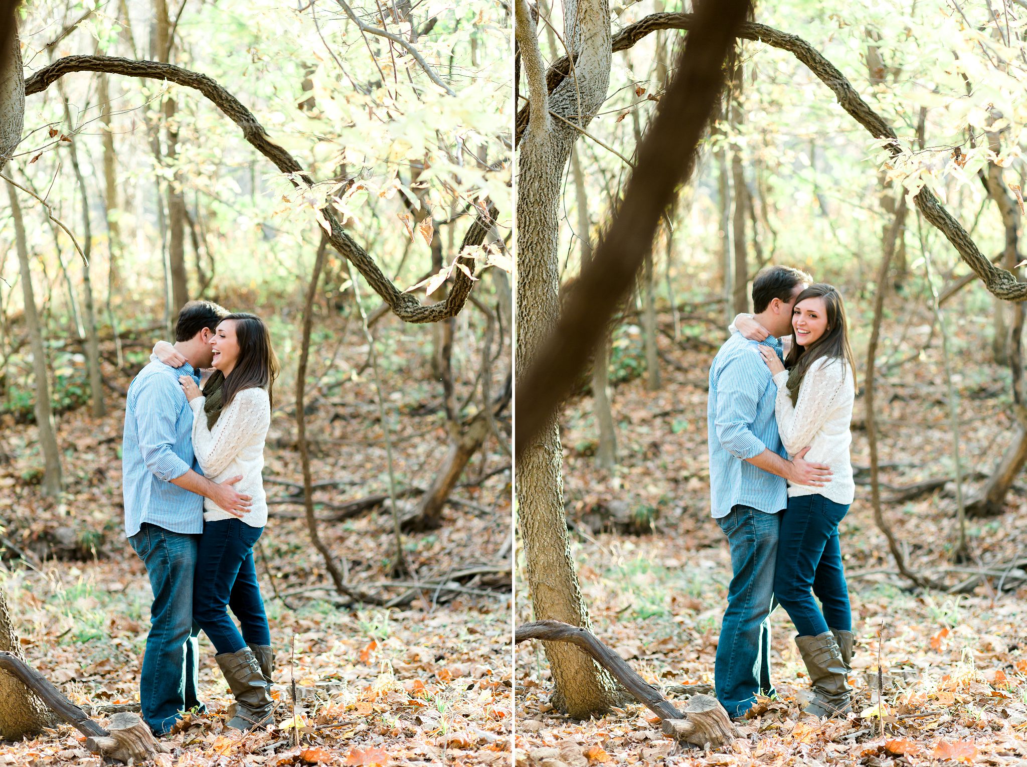 fall engagement session castlewood state park