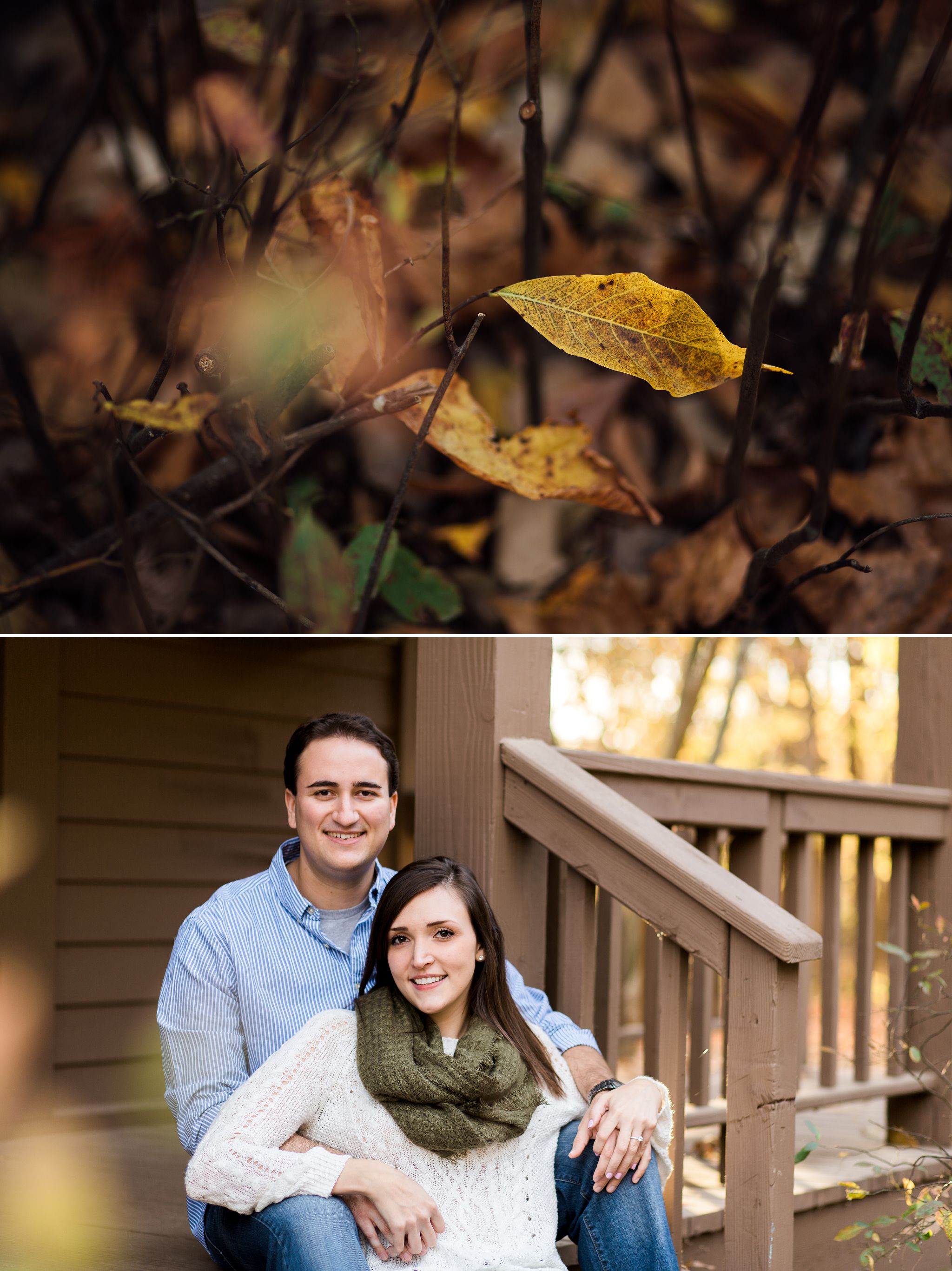 fall engagement session castlewood state park