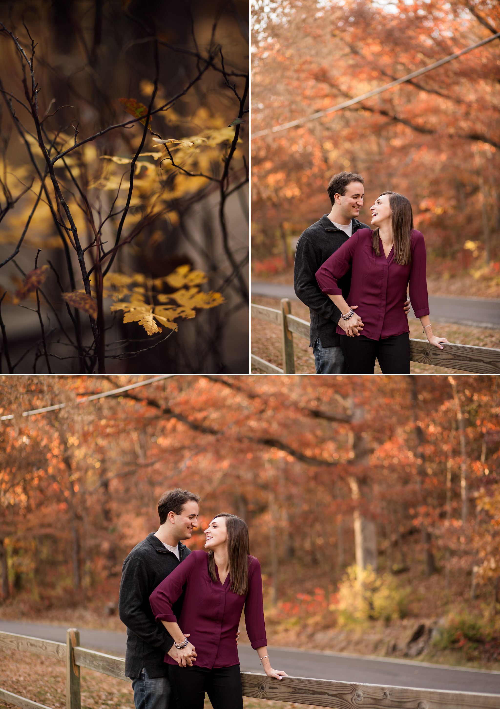 fall engagement session castlewood state park