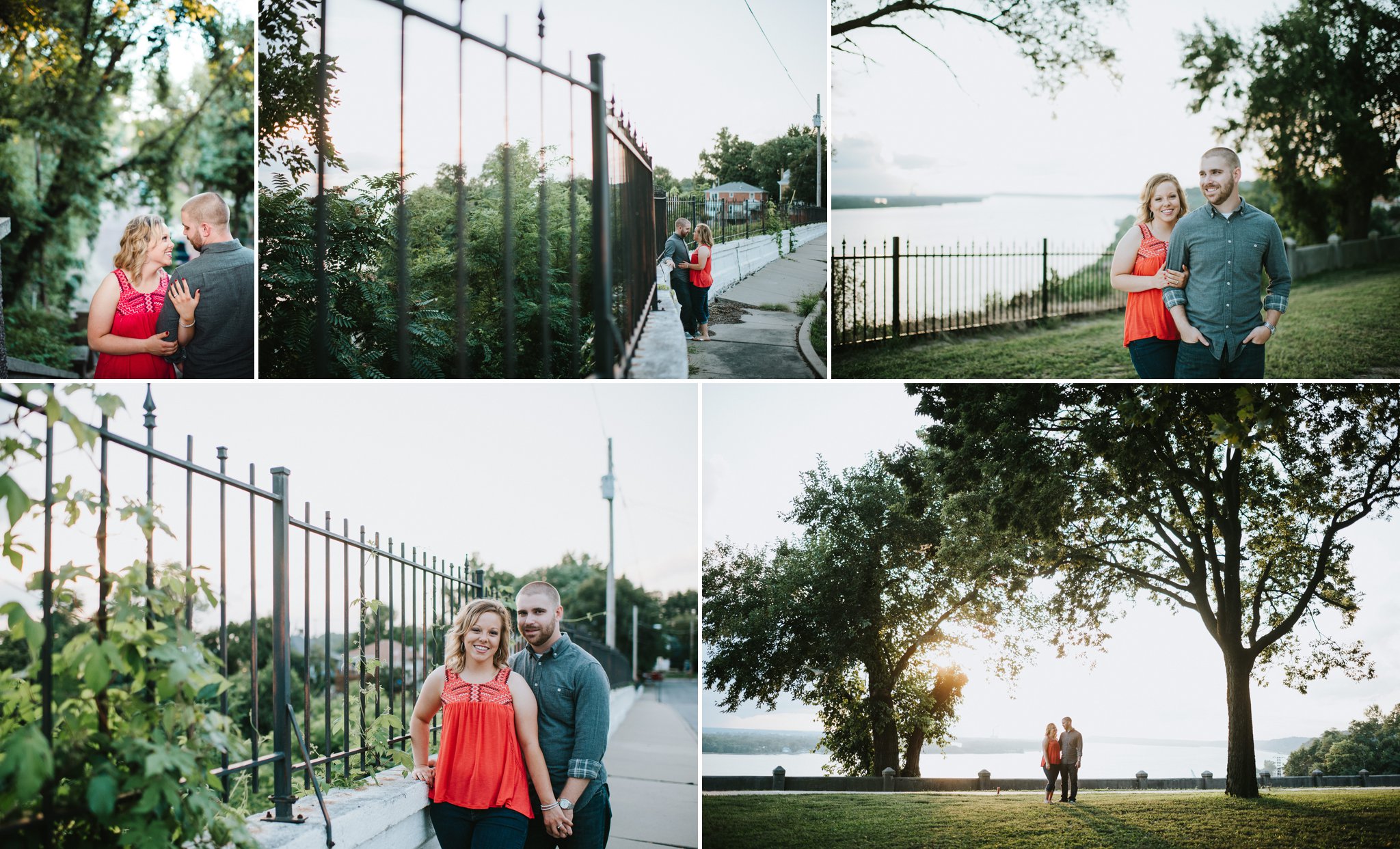 historic downtown alton illinois engagement session