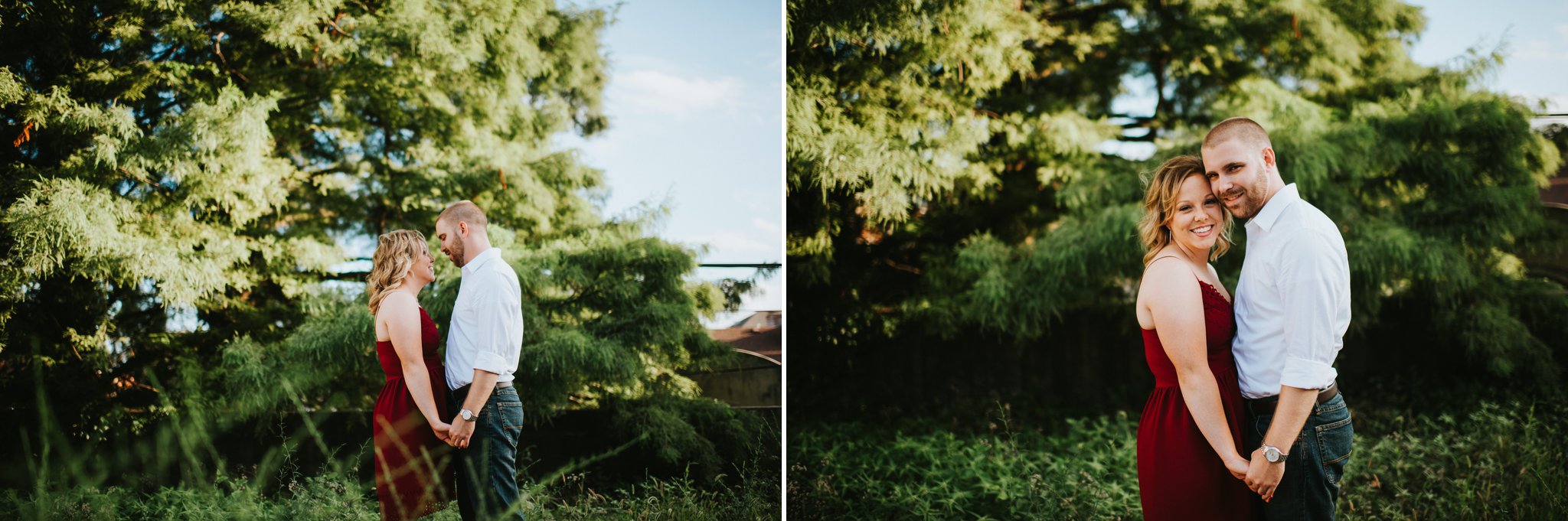 historic downtown alton illinois engagement session