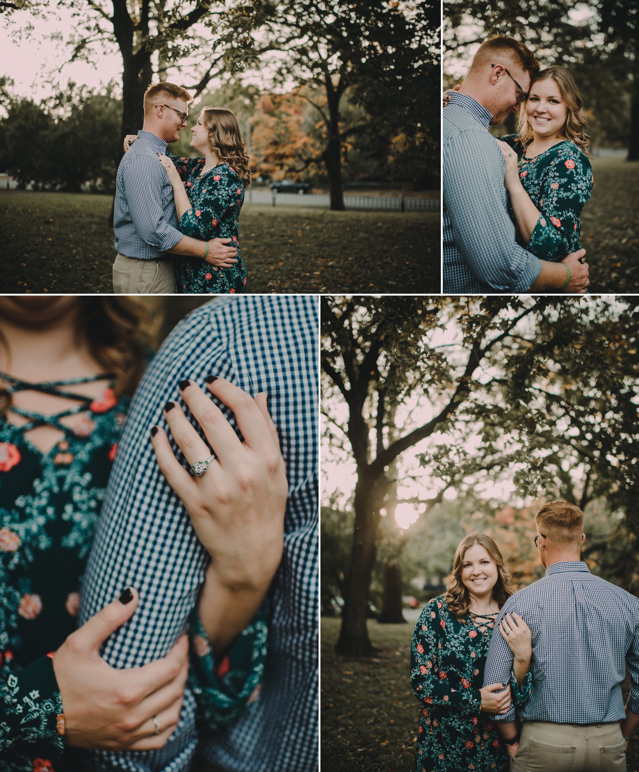 fall engagement session St Louis