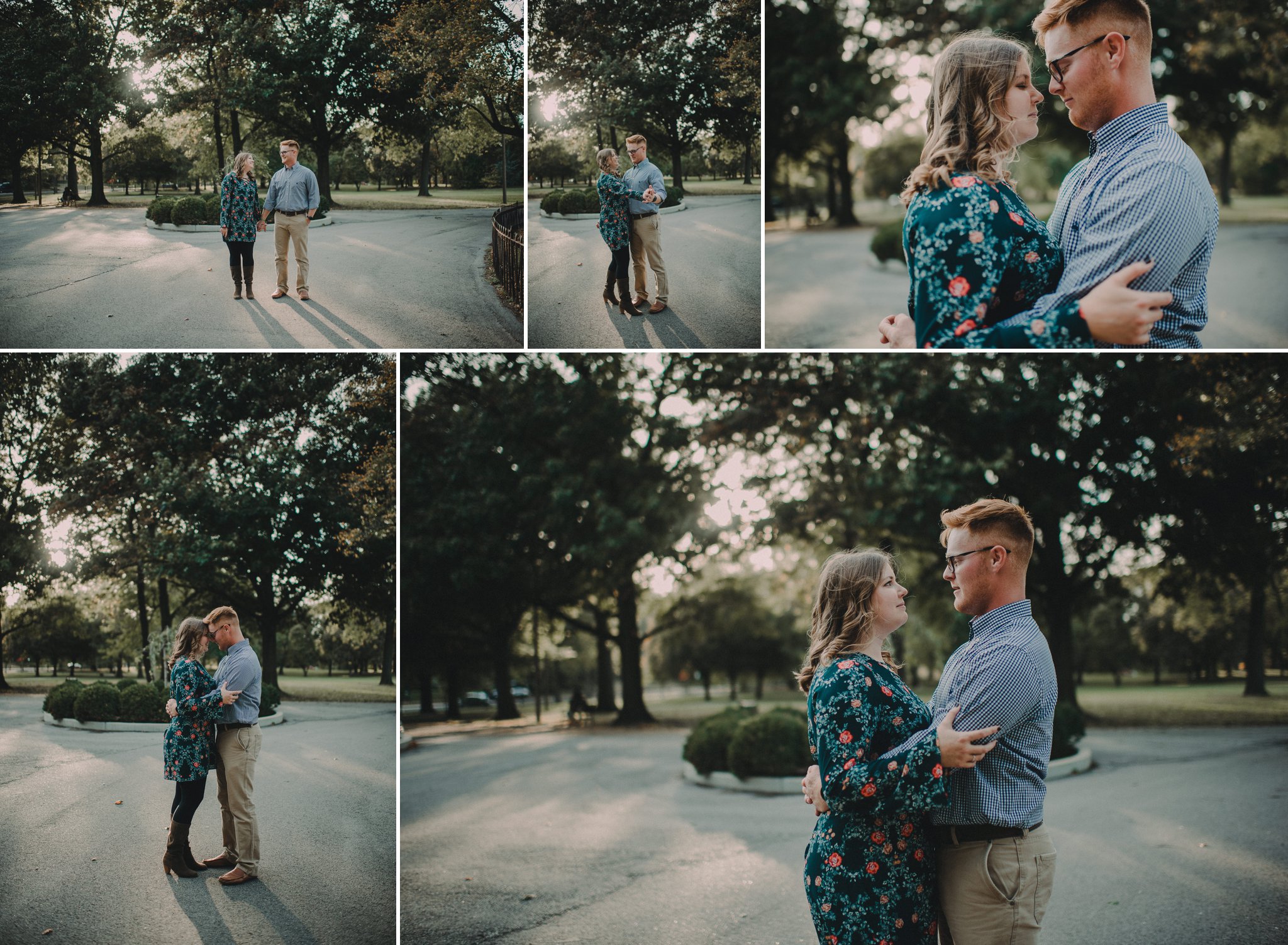fall engagement session St Louis