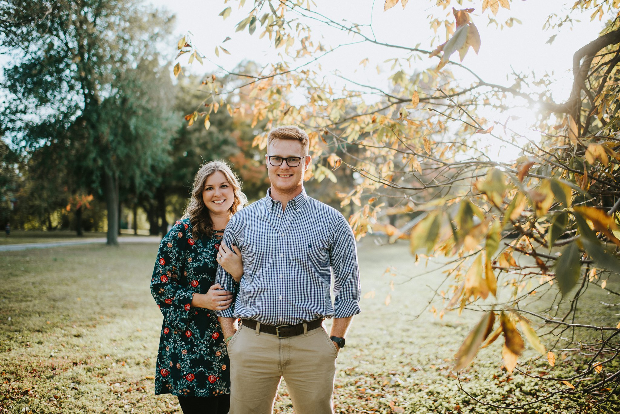 fall engagement session St Louis
