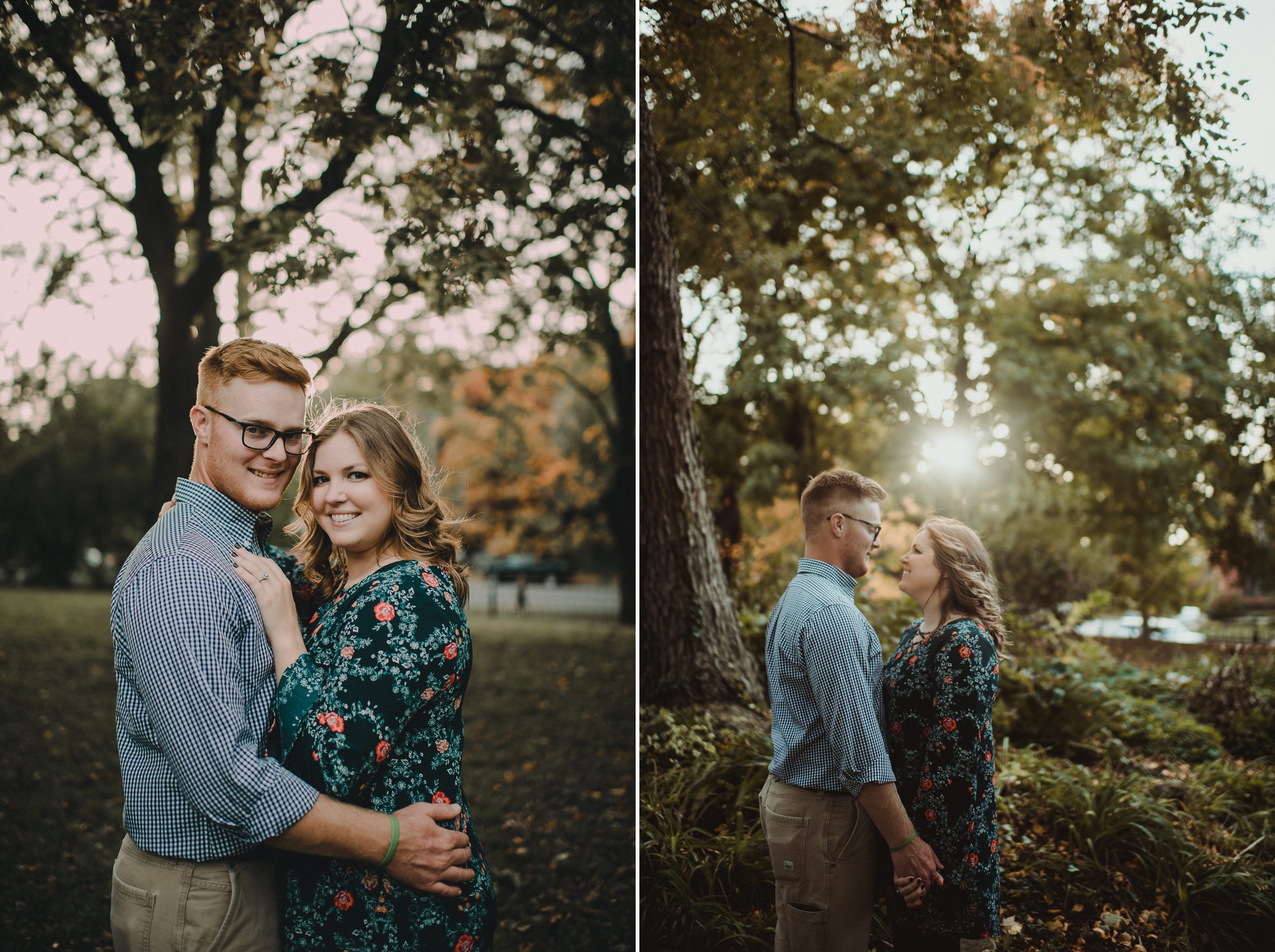 fall engagement session St Louis
