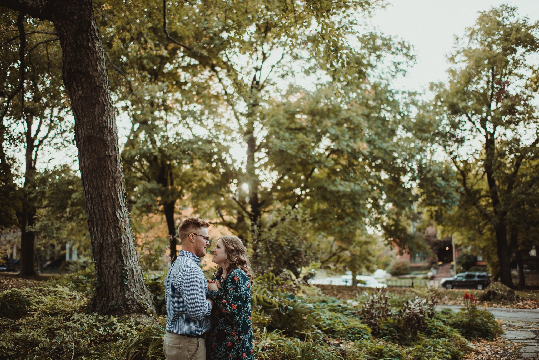 fall engagement session St Louis