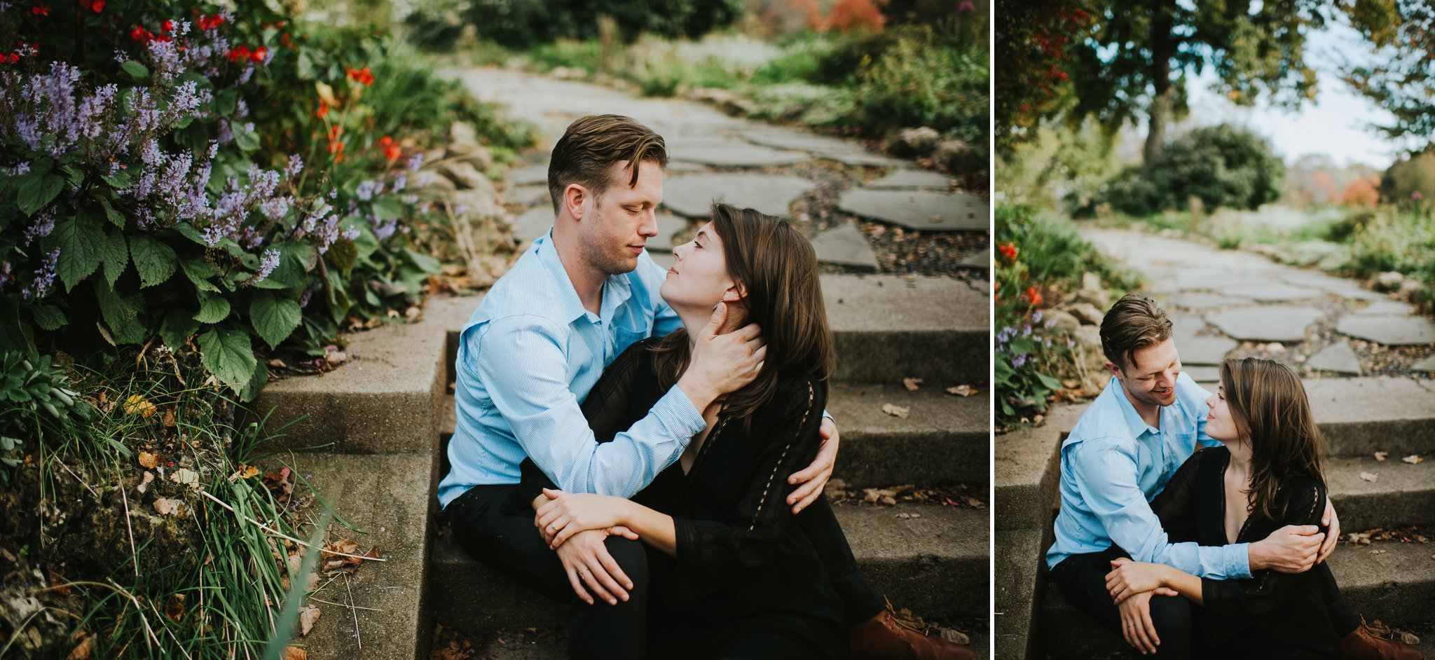 Late Fall Lafayette Park Engagement Photo Session