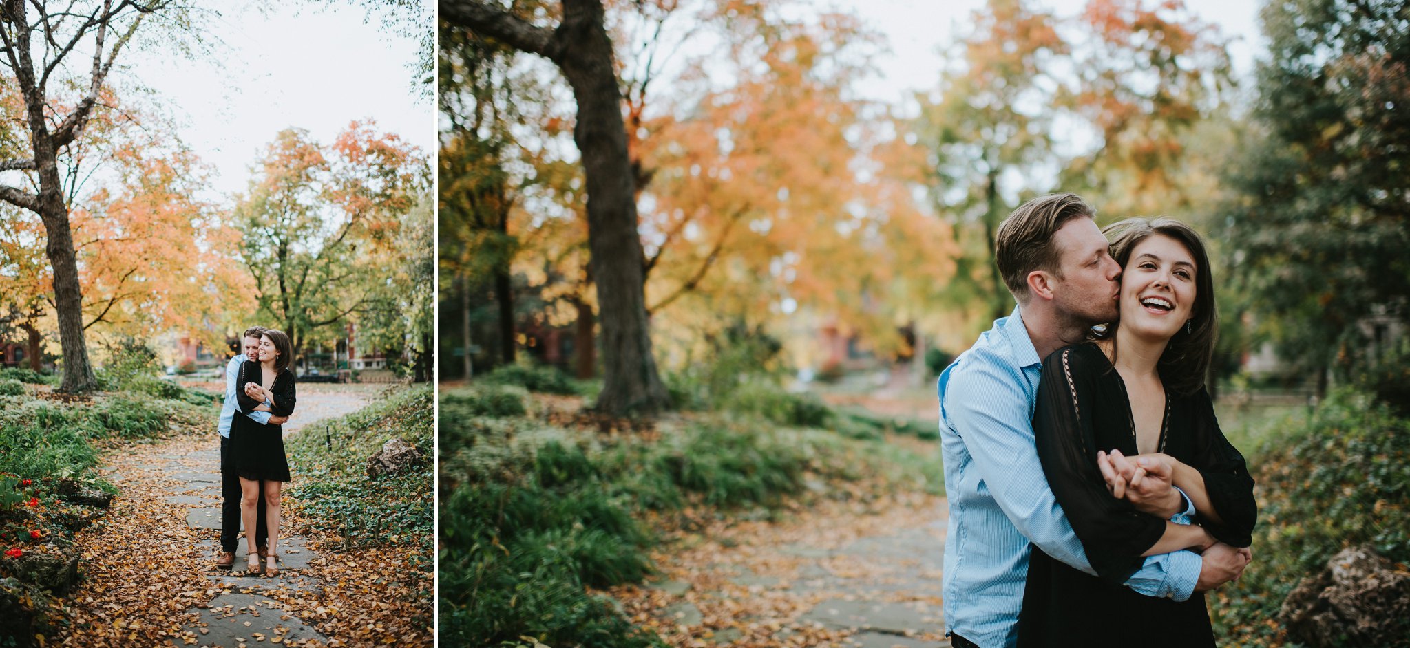Late Fall Lafayette Park Engagement Photo Session