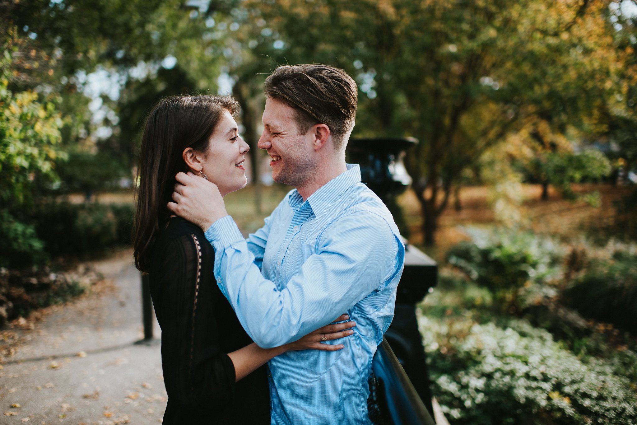Late Fall Lafayette Park Engagement Photo Session