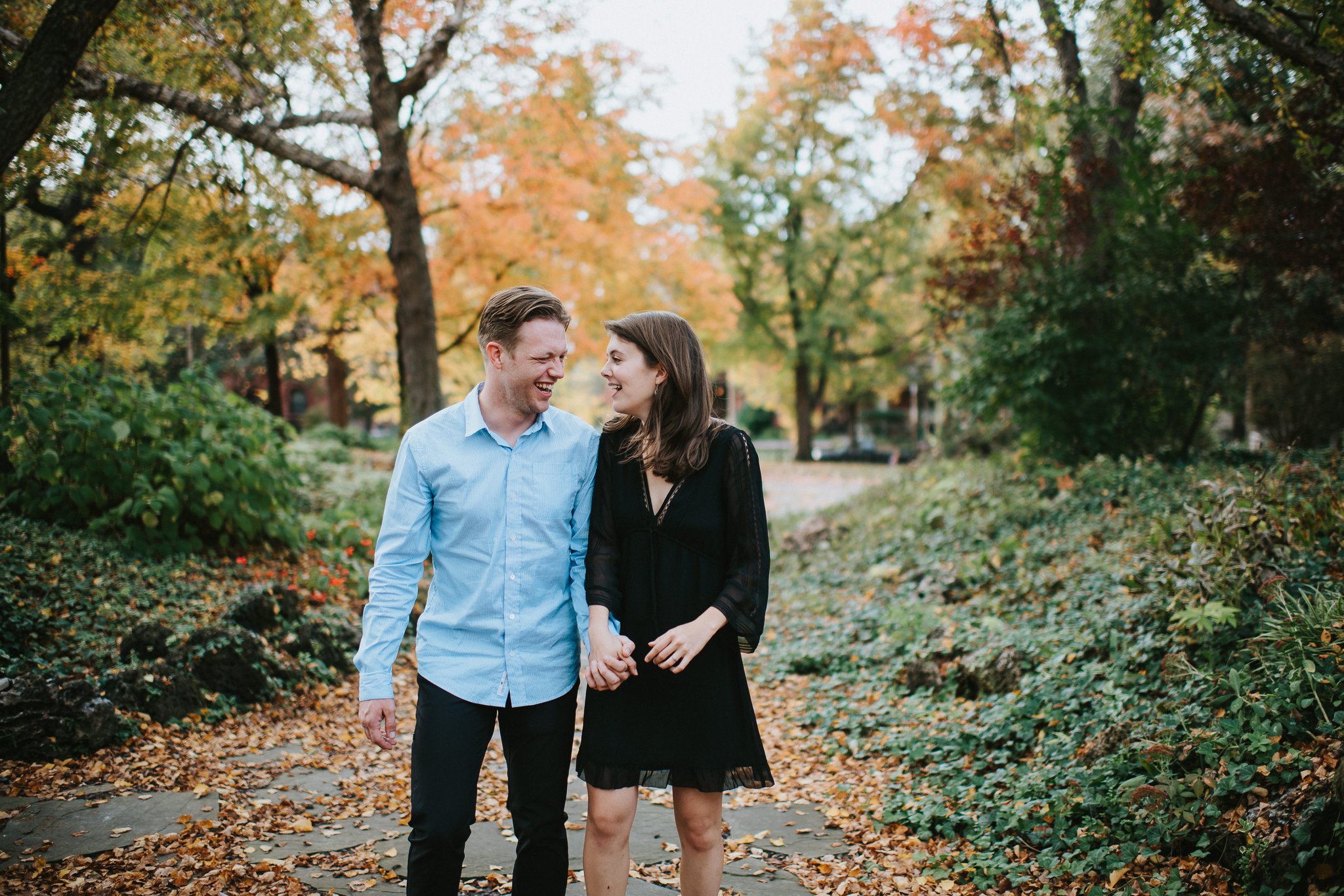 Late Fall Lafayette Park Engagement Photo Session