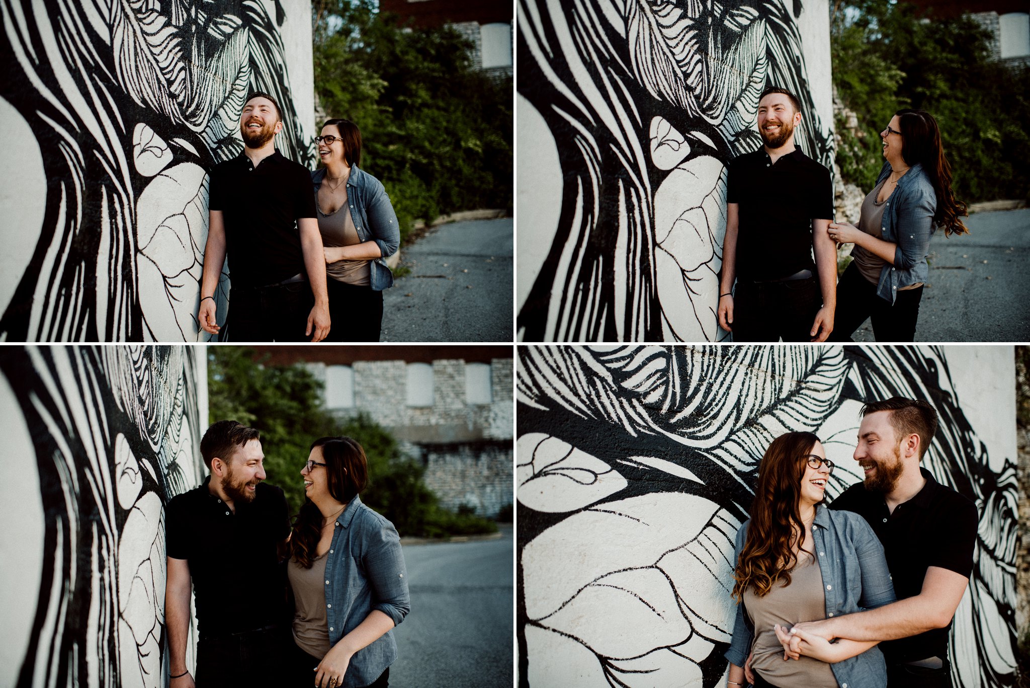 Casual Downtown Alton Engagement Session