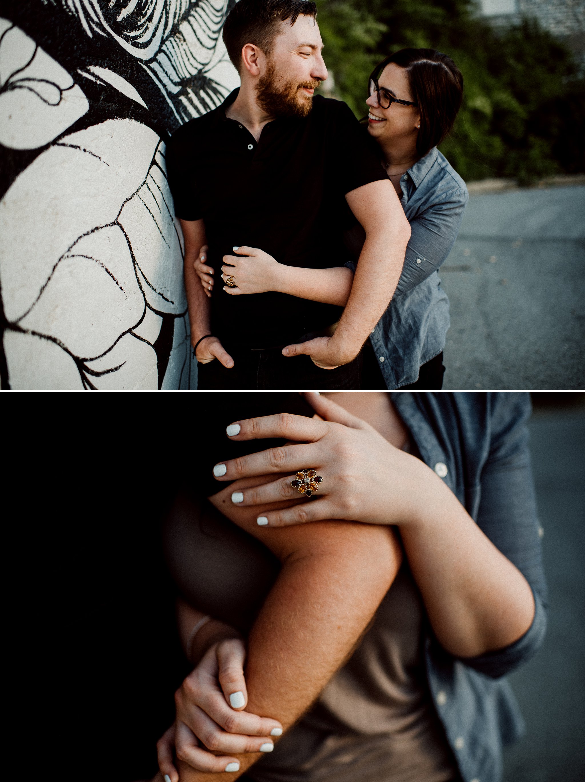 Casual Downtown Alton Engagement Session