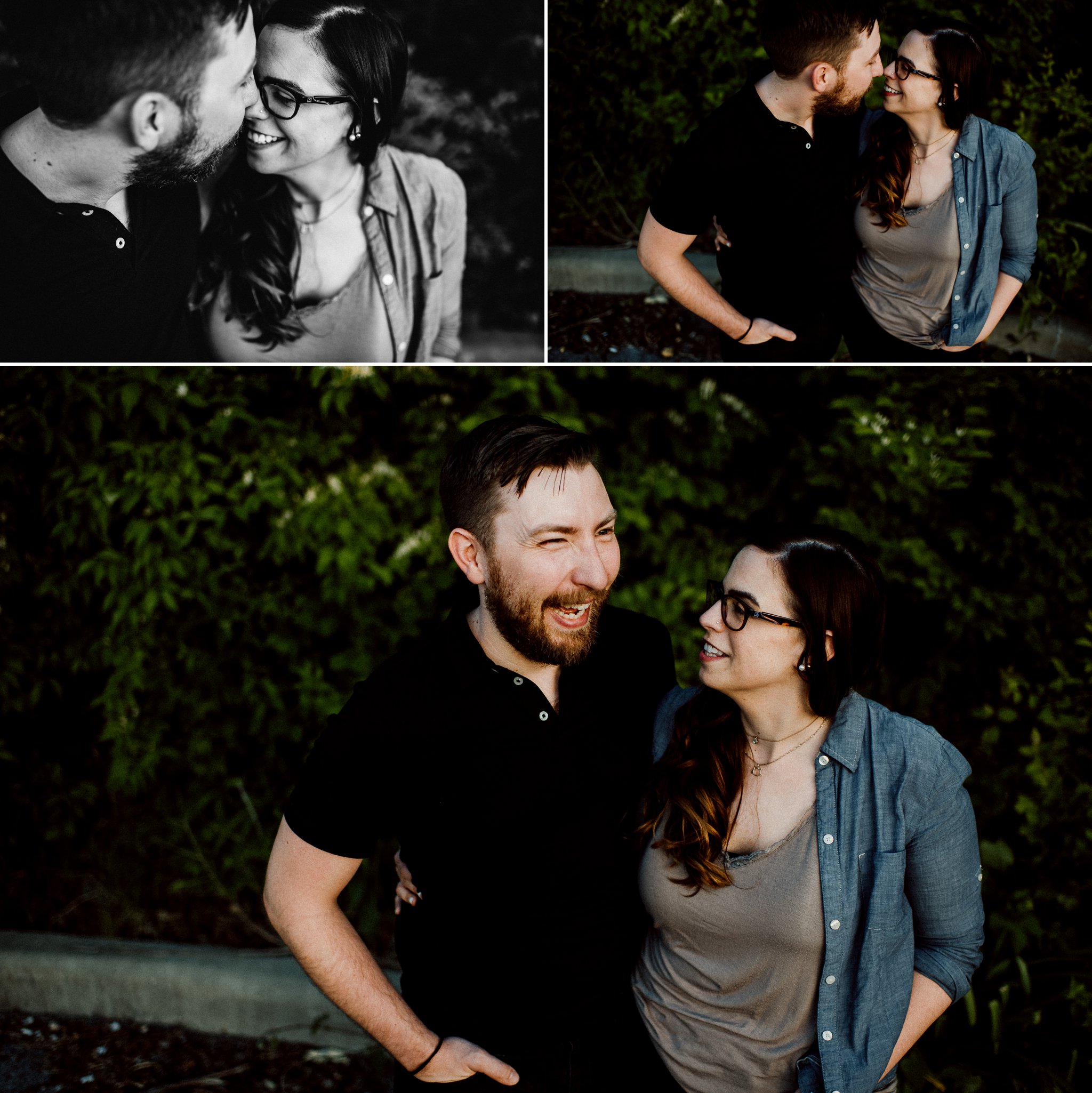 Casual Downtown Alton Engagement Session