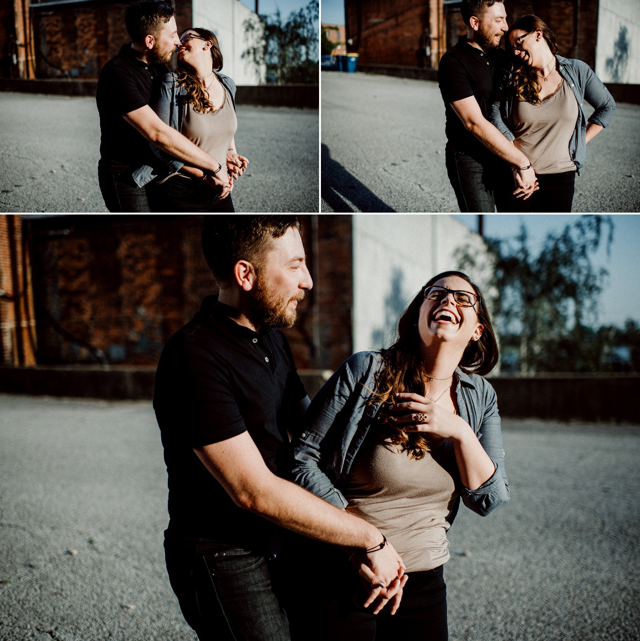 Casual Downtown Alton Engagement Session