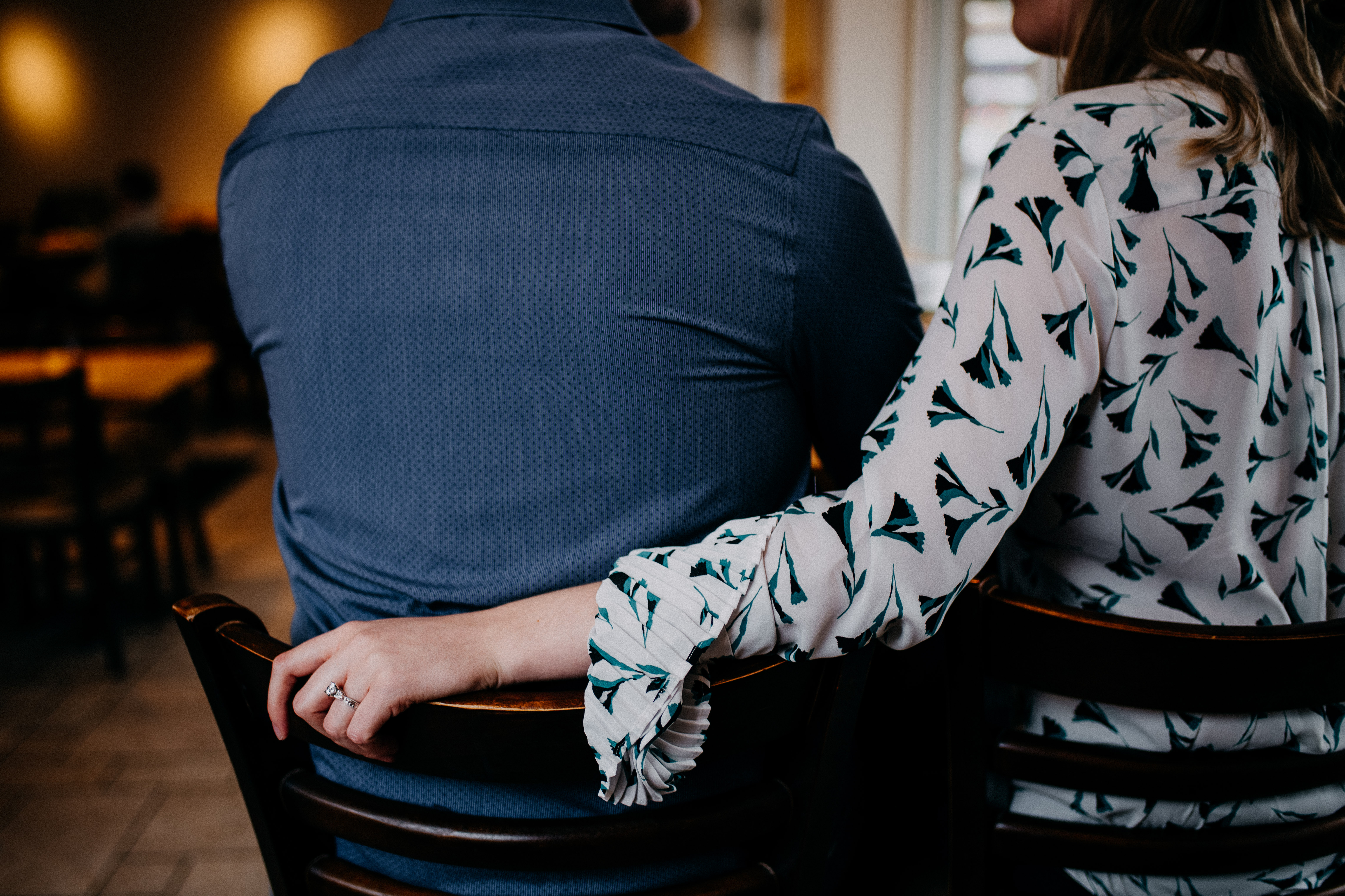 Cloudy Fall Missouri Botanical Garden Engagement Session